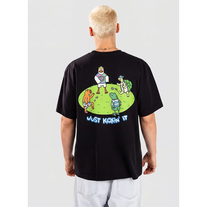 A.LAB Just Kickin It Boxy T-Shirt zwart