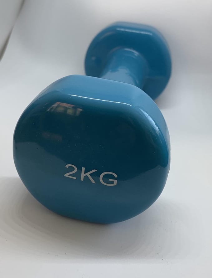 Dumbbellset kleur Petrol 2x2kg