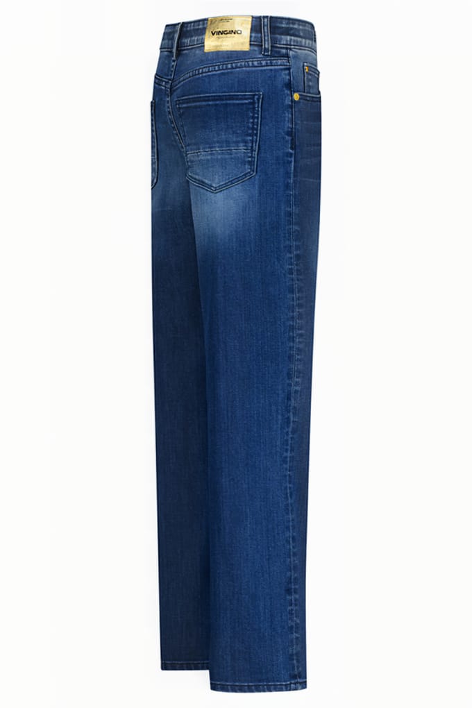 Vingino Coco Mid Blue Wash Maat: 8 | Spijkerbroeken Outlet | Unisex | Blauw