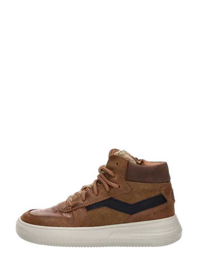 KEQ Veterschoenen Hoog Veterschoenen Hoog - Cognac - Maat 27
