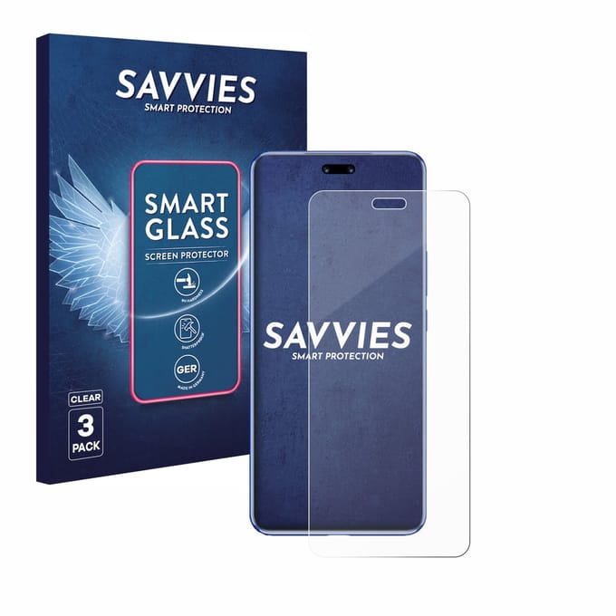 3 Stuks Savvies Screenprotector - geschikt voor Huawei Nova 12 Pro - beschermfolie glas transparant