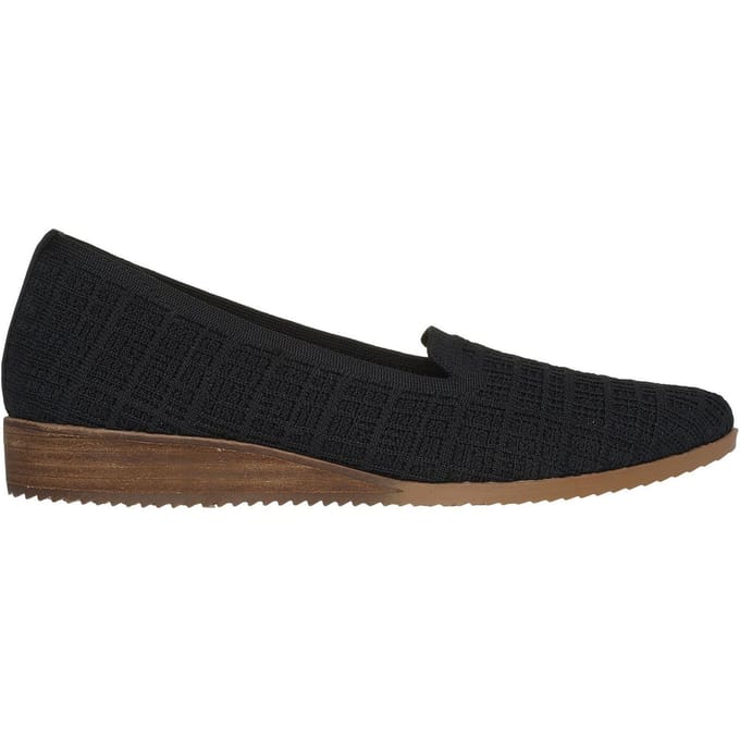 Skechers Cleo-sneakers met sleehak voor dames (Zwart)