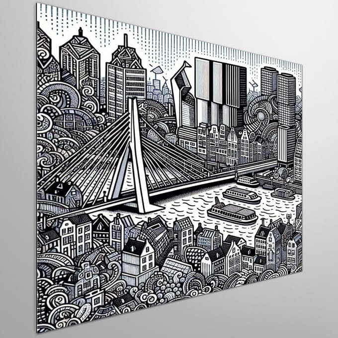 Kunstprint | Wanddecoratie | Dibond | 100 × 100 cm