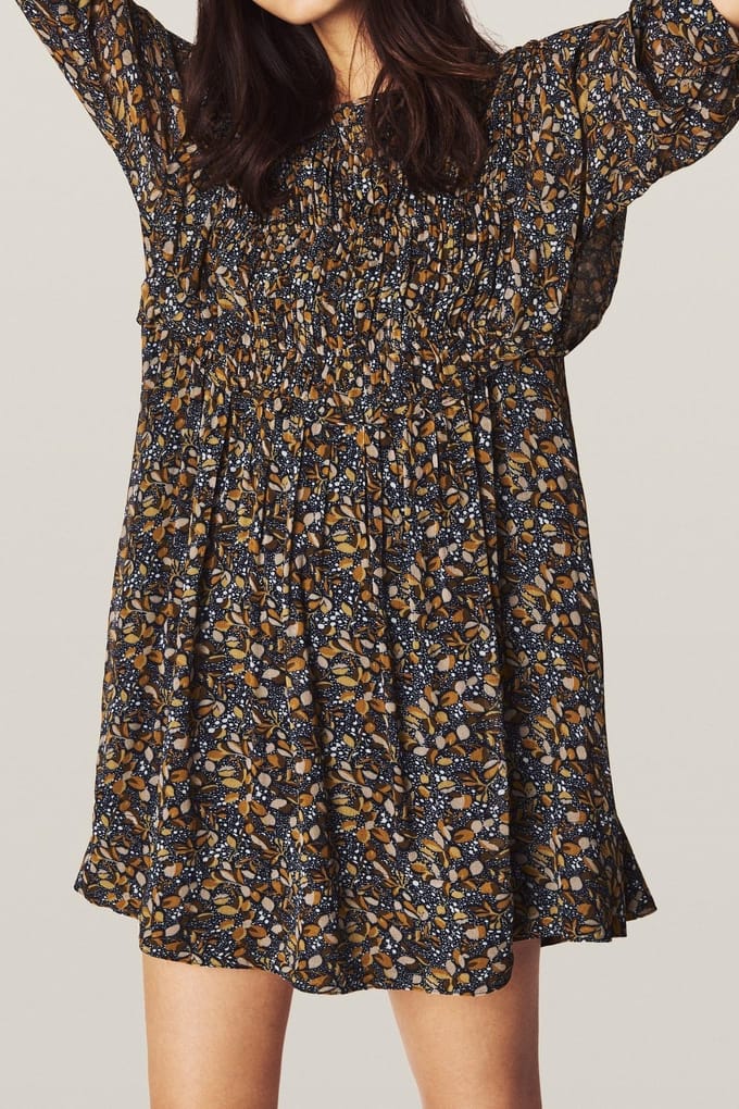 BA&SH Robe Sandra Carbone Maat: M | Mini Jurken Outlet | Dames | Zwart