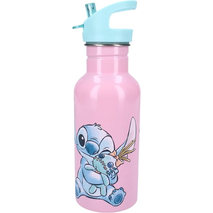 Vadobag Lilo & Stitch Drinkfles en Schoolbeker - Roze - Stainless Steel - 500 ml