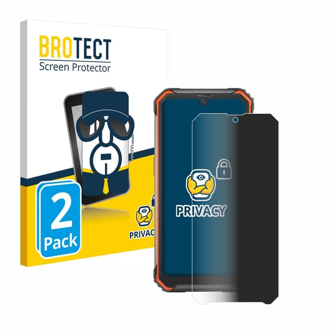 BROTECT - privacy screenprotector voor Blackview BV7200 - Folie Beschermfolie Blauwlichtfilter 2 Stuks