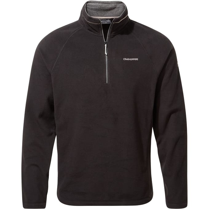 Craghoppers Heren Corey VI Half Zip Fleece Top (Zwart)