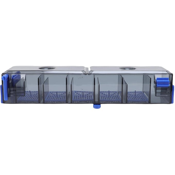 Hangend aquariumfilter met progressieve filtering, hangend waterval-zuurstoffilter voor aquariums tot 130 liter, EU-stekker 220V gray