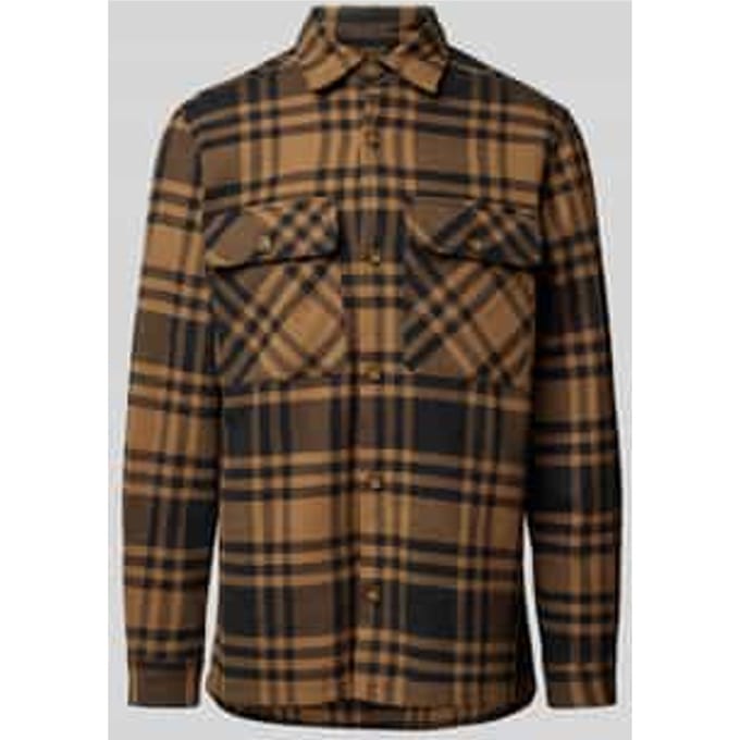 Slim fit overhemdjack met kentkraag, model 'RAYMOND'