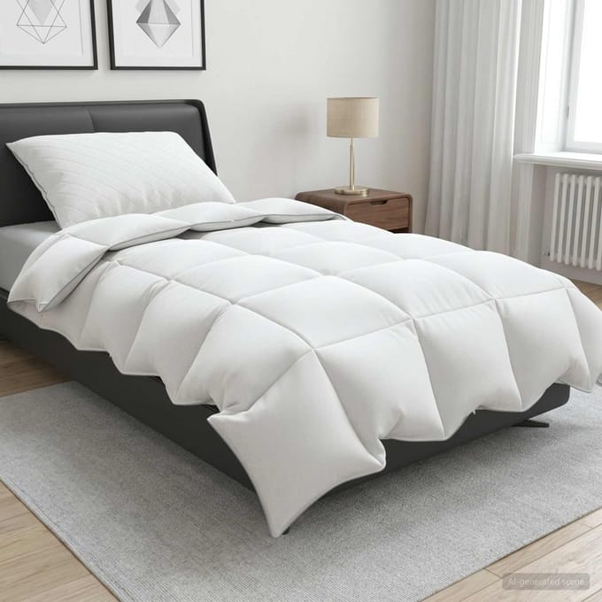 vidaXL - 90% - Ganzendons - Deken - Set - FULDA - 2 - st - 152 - x - 203 - cm - Winter - 300 - GSM