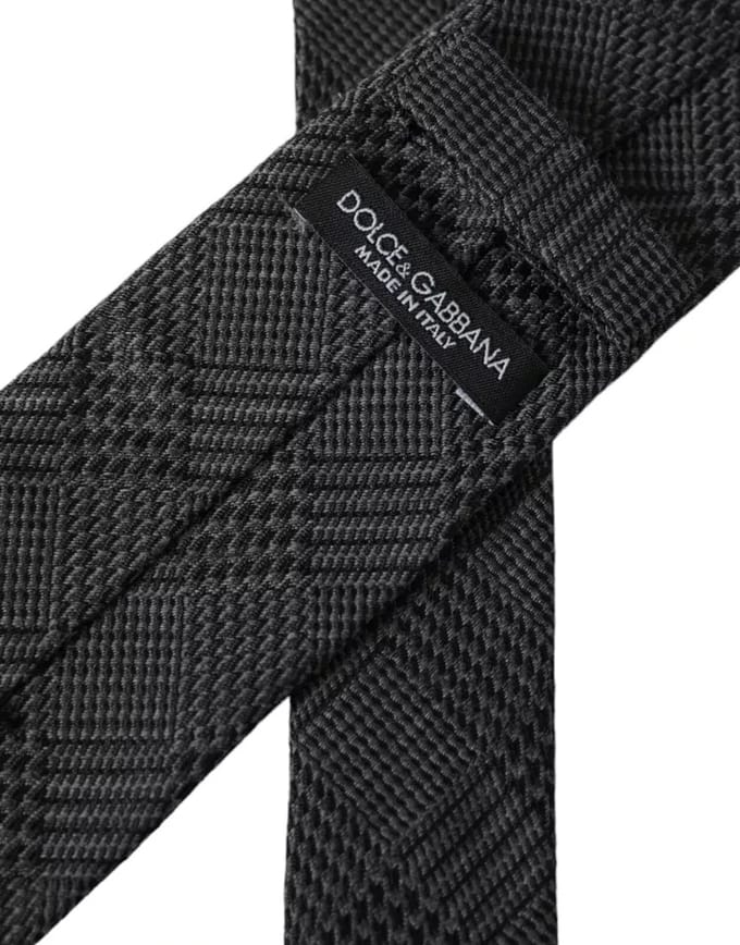 Grijze Glen Plaid Stropdas Kra3328