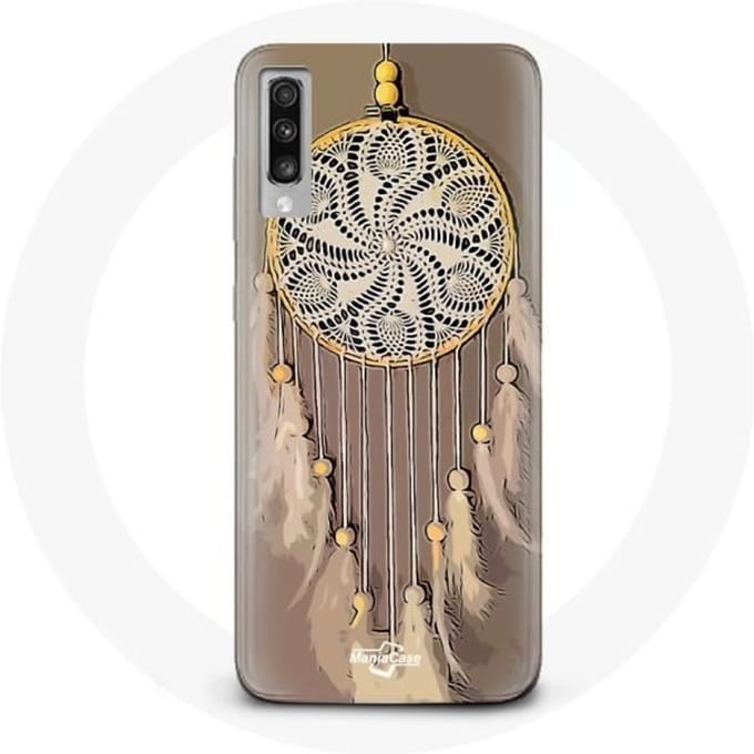 Coque pour Samsung Galaxy A70 Attrape Rêve marron Capteur de Rêves
