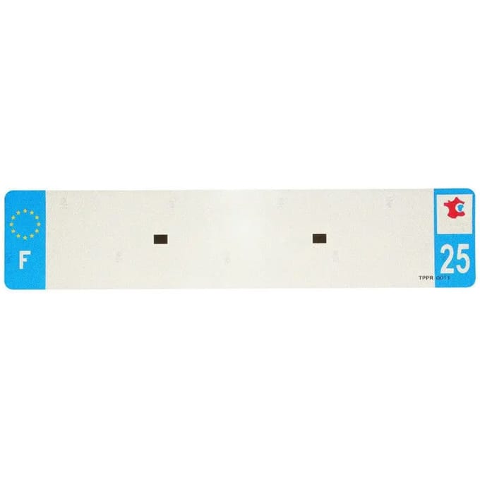 Nummerplaatstrip voor pvc Top Plaq 25