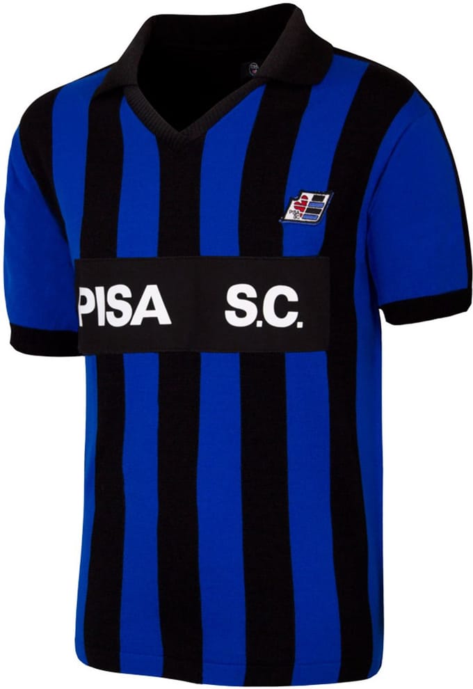 COPA - Pisa S.C. 1986/87 Retro Voetbalshirt - Heren - Blauw - Zwart - L