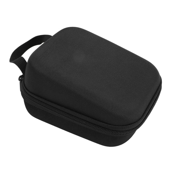 Draagbare Reistas EVA Nylon Harde Schaal Opbergkoffer Compacte Organizer met Handvat en Netvak black