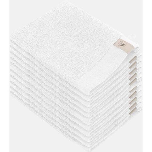 Walra Washand - Soft Cotton - Set van 12 - Hotel Kwaliteit - 100% katoen - 550 g/m² - 16x21 cm - Wit