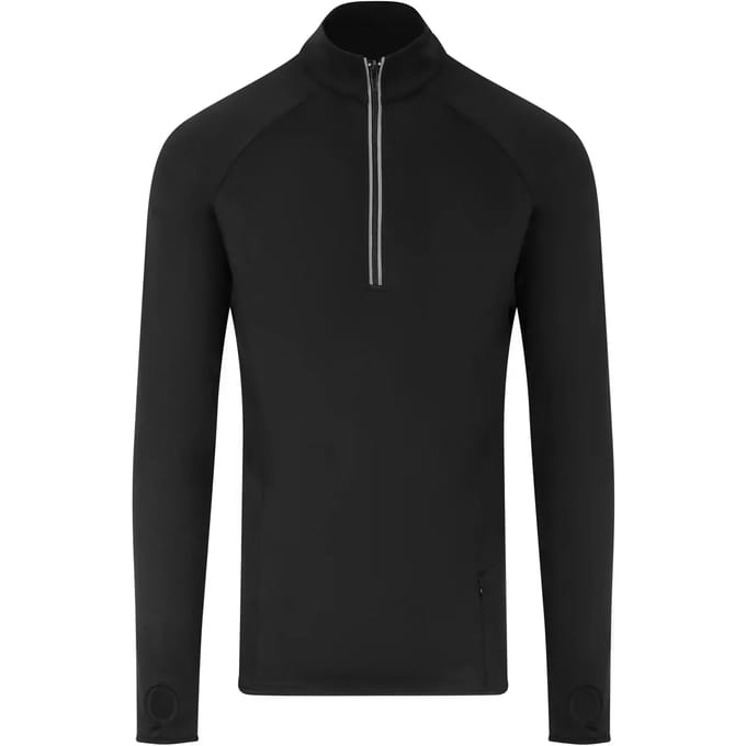 Herensportshirt 'Cool-Flex 1/2 Zip Top' Black - M