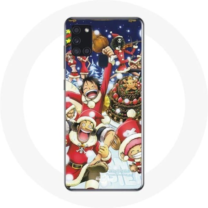 Coque pour Samsung Galaxy A21s One Piece Christmas Day Anime Manga