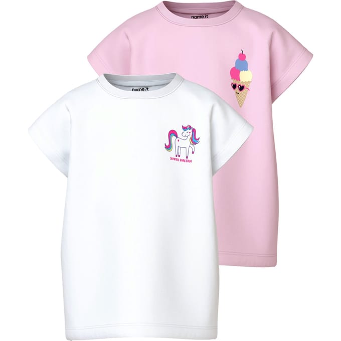 NAME IT - NMFVARUTTI 2P CAPSL LOOSE TOP - Meisjes - T-shirts
