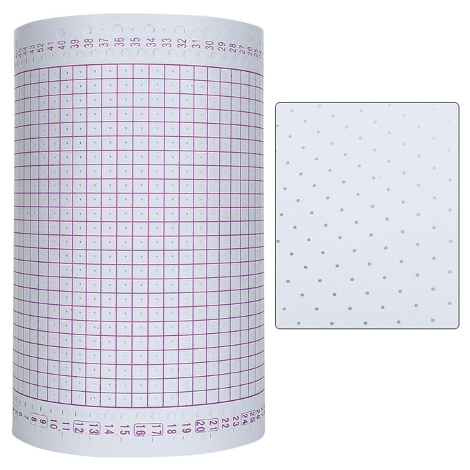 100 stuks rol rode ponskaart 24 steken breimachine onderdelen accessoires white