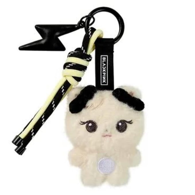 BLACKPINK [DEADLINE POP-UP] Officiële MD KARAKTER PLUCHEN SLEUTELHANGER SLIM ROSE black