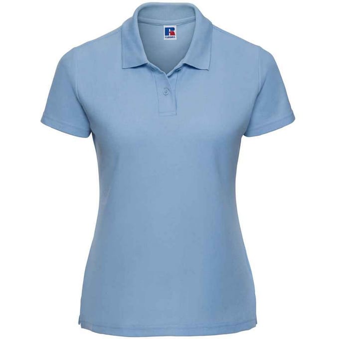 Russell Dames/Dames Piqué Poloshirt (Hemelsblauw)