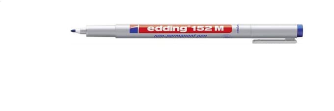 Edding 152 M Non-Permanent Pen Blauw 1 stuk