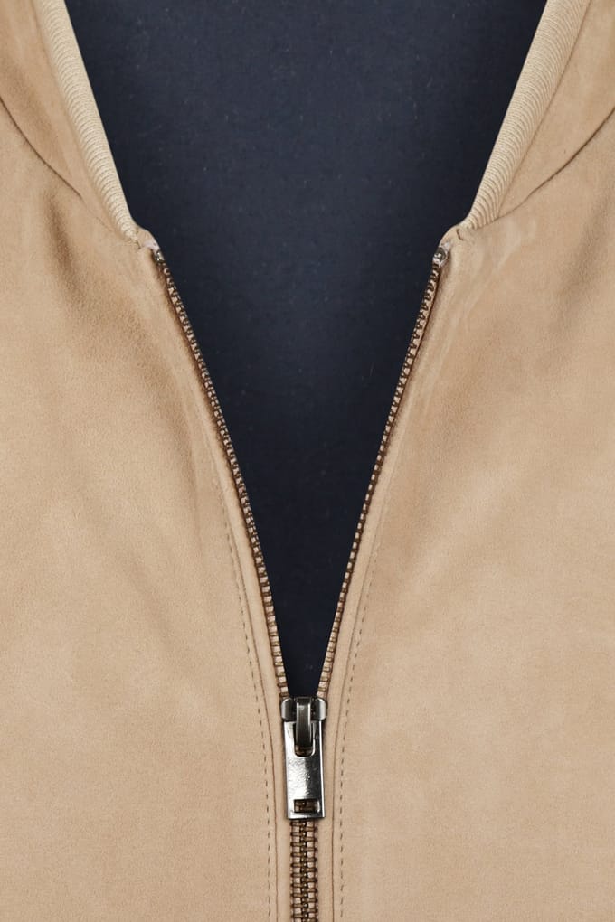 McGregor Suede Bomber Jacket Sand Taglia: M | Bomber Outlet | Uomo | Marrone