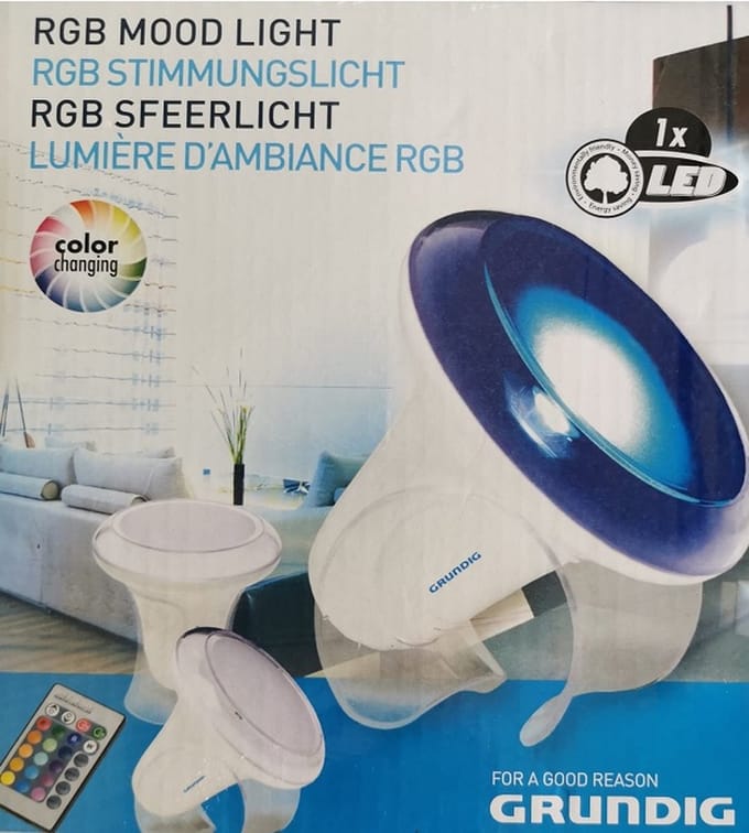 Lamp mood 3led - GB sfeerlicht - 16x15,5cm