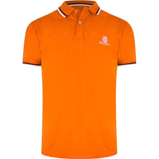 Aquascutum Active Katoenen Polo Oranje