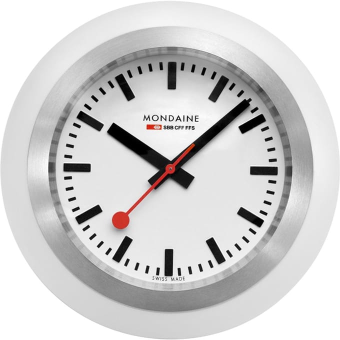 Mondaine Globe clock M660.30335.16SBA - Siliconen - Wit - 60mm