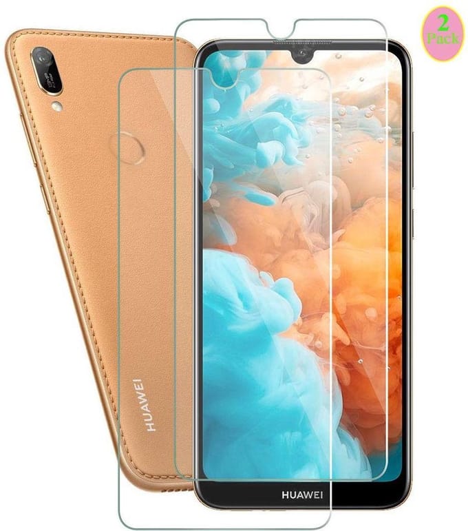 2 Stuks Screenprotector Tempered Glass Glazen Gehard Screen Protector 2.5D 9H (0.3mm) - Geschikt Voor: Huawei Y6 2019