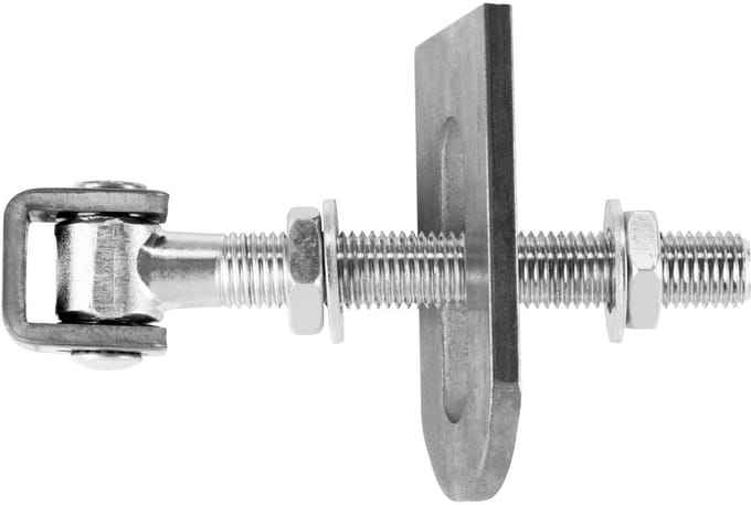 SO-TECH® verstelbare deurscharnier M20 x 190 mm met U-vormige laspunten