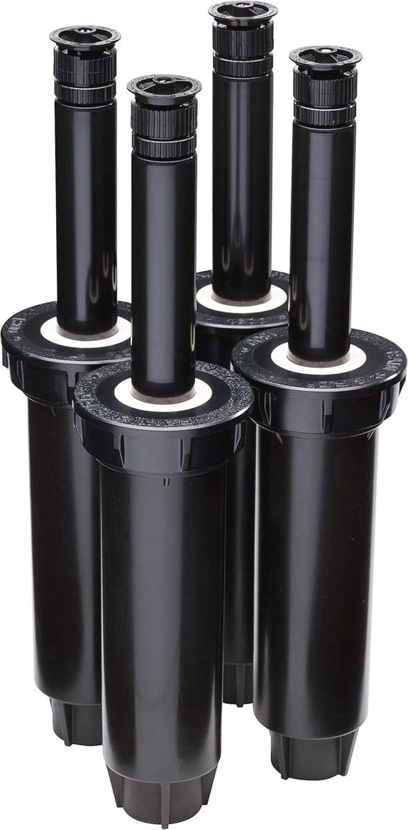 Professionele Pop-Up Sprinkler, Verstelbaar 0° - 360°, 8' - 15' Sproei Afstand, 4-Pack