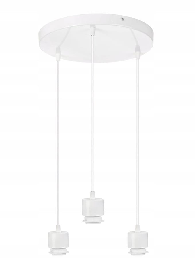 Merkloze Hanglamp Basis E27 Metaal - 3 Lichtpunten