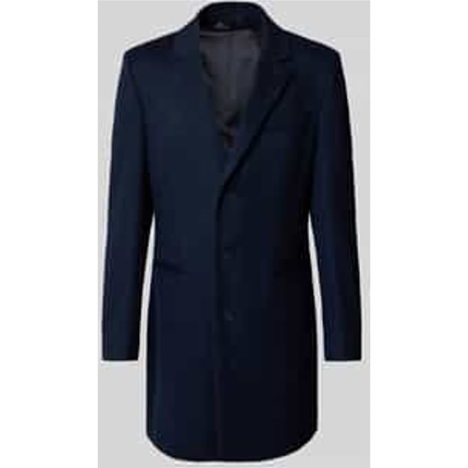 Regular fit lange wollen jas met kasjmier - BECKHAM x BOSS
