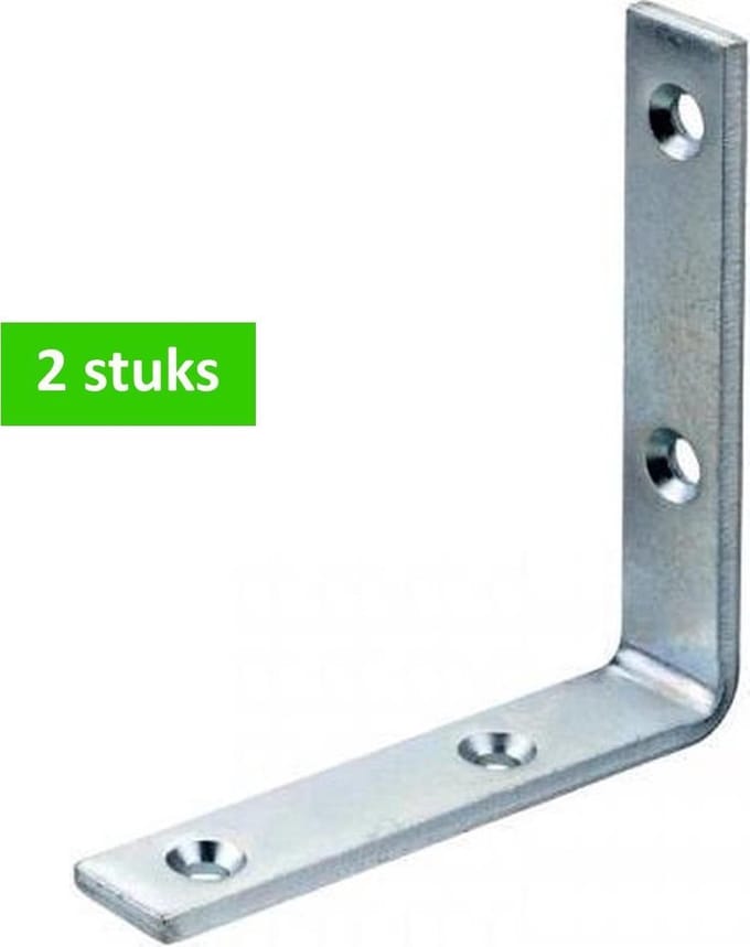 WAELBERS drempelhoek | 100 x 100 x 20 mm | 5 mm dik | verzinkt | 2 STUKS