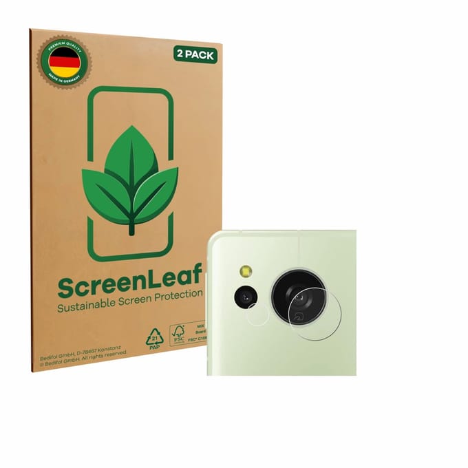 2 Stuks Screenprotector voor Sharp Aquos Sense 8 (ALLEEN Camera) - Hoogwaardige Beschermfolie transparant