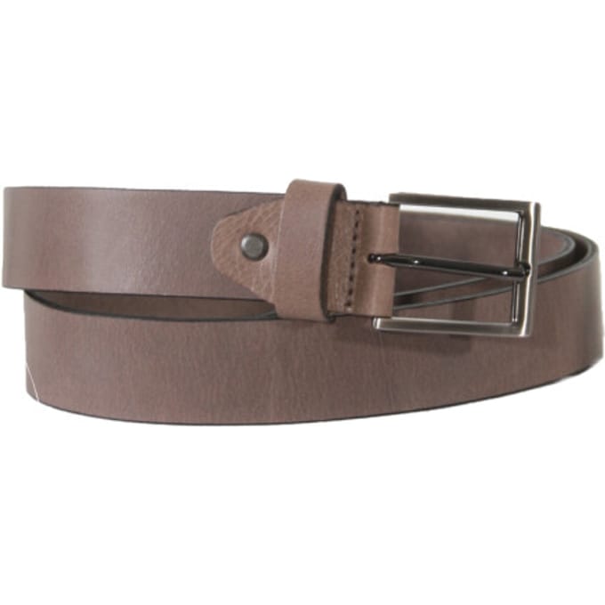 Mens Belt - Riem - Mannen - 115 - LGrijs - Leer - 1950-pant