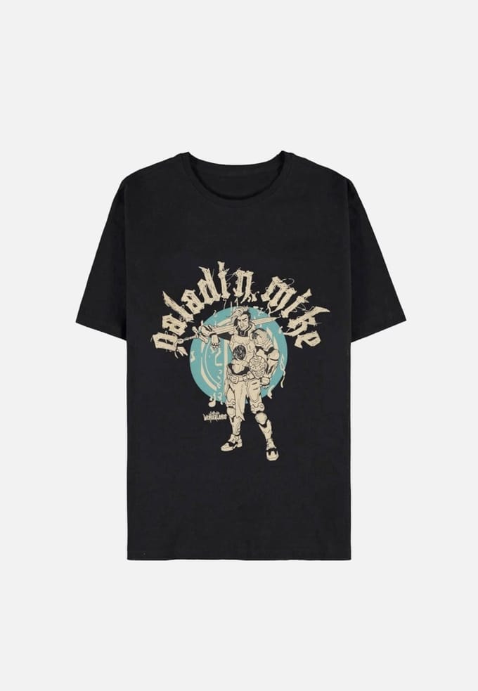 Tiny Tina's Wonderlands - Paladin Mike Heren T-shirt - M - Zwart