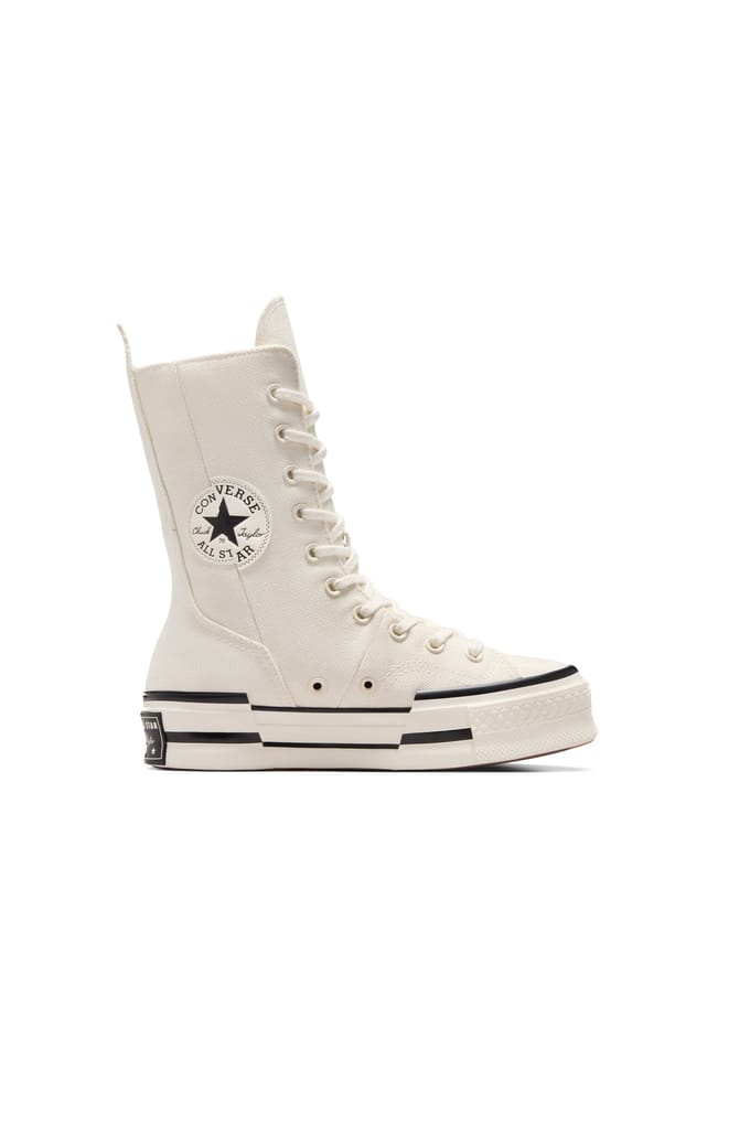Converse Chuck 70 Plus X-hi Egret/egret/black Größe: 41 | Stiefel Outlet | Damen | Schwarz