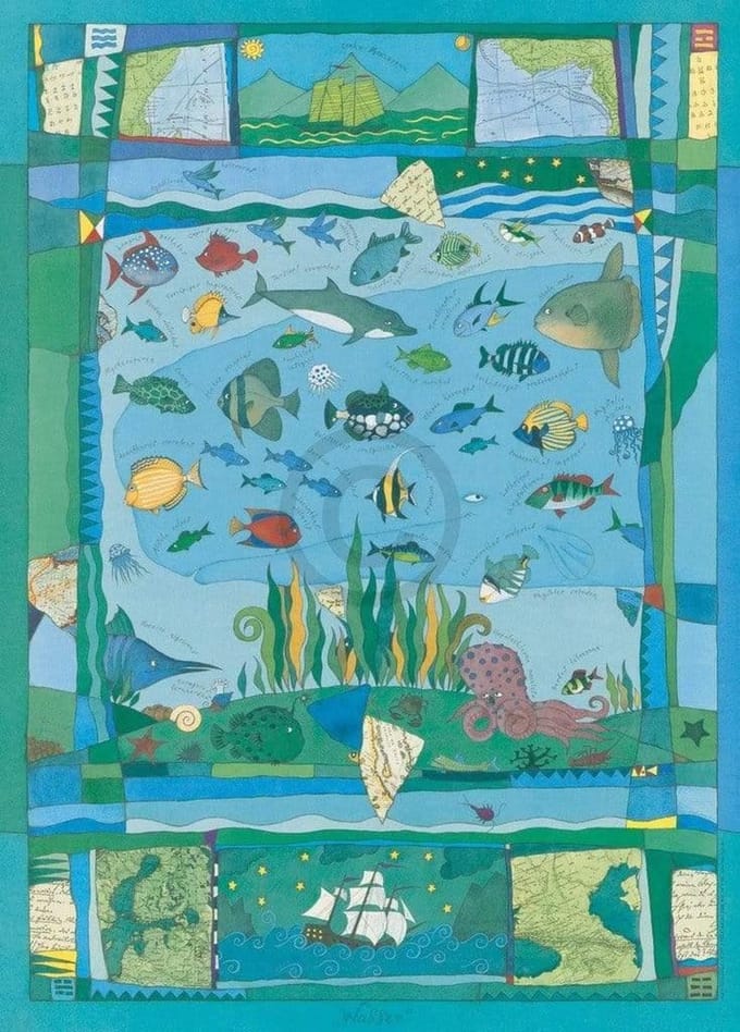 Kunstdruk Vitali P, Konstantinov - Wasser 48x67cm