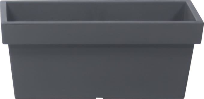Prosperplast Plantenbak/bloembak - terras/balkon - kunststof - 79 x 35 x 33 cm - steengrijs