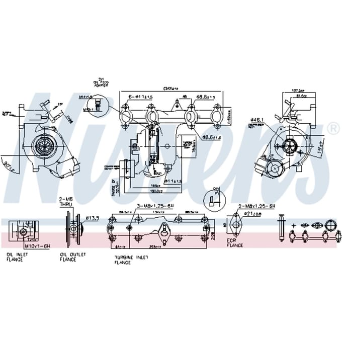 Supercharger, drukvulling NISSENS 93032