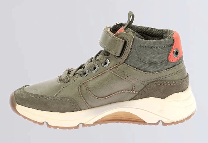Kickers Jongens Sneaker Runrun High | Kaki | Maat: 27