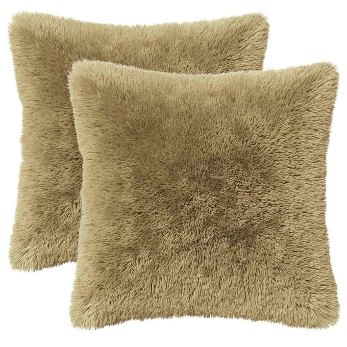 vidaXL - Kussensloop - 2 - pcs - HEERLEN - Lichtgroen - 30 - x - 30 - cm - PV - Fleece
