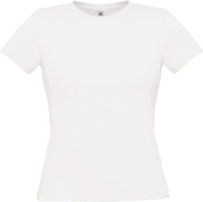 B&C T-shirt dames model wit. maat l