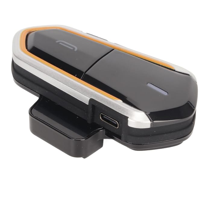 Casque Bluetooth antibruit HiFi stéréo IP54 étanche sans fil pour moto black