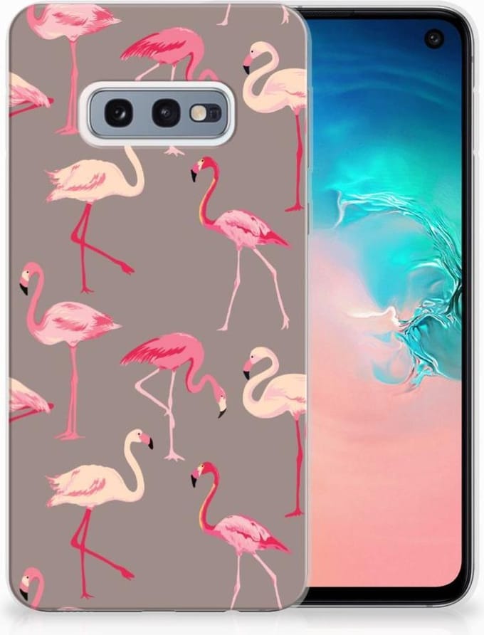 Samsung Galaxy S10e TPU Hoesje Flamingo