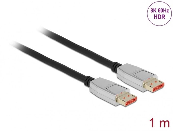 Delock DisplayPort cable 8K 60 Hz 1 m